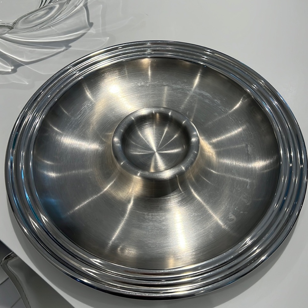 Cute platter for chips and salsa or crudite platter